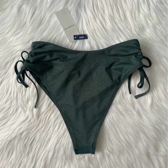 cinch tie high-waist cheeky bottom - Picture 3 of 6